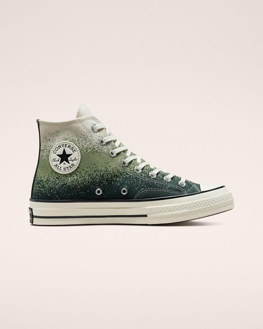 Zapatillas Altas Converse Chuck 70 Scatter Dye Mujer Negras | PE 827WLE